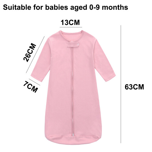 Newborn Pajamas Long Sleeve Integrated Sleeping Bag - Style 1 2