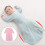 Newborn Pajamas Long Sleeve Integrated Sleeping Bag - Style 1 6