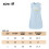 Thin Summer Anti-Slip Sleeping Bag - Single-Layer Folding Infant Bag - Blue-M 3