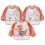 3-piece pack, Waterproof Bib, Long Sleeve, Apron, Full Coverage Bib, with Pocket, 9-36 Months - Style 1 2