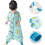 Summer Bamboo Cotton Thin Sleeping Bag with Removable Sleeves-Style3 4