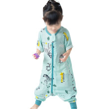 Summer Bamboo Cotton Thin Sleeping Bag with Removable Sleeves-Style3