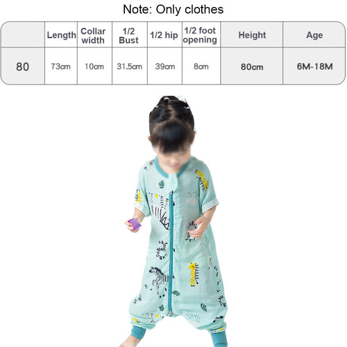 Summer Bamboo Cotton Thin Sleeping Bag with Removable Sleeves-Style3 2