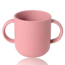 Silicone Cups for Independent Drinking for Baby and Toddlers, Baby-led Weaning Supplies Soft Open Cup for Baby-Claret