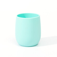 Silicone Baby Cups Small Open Cups Small Silicone Baby Training Cups, Fits Baby's Mouth and Hands - Blue