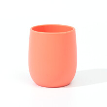 Silicone Baby Cups Small Open Cups Small Silicone Baby Training Cups, Fits Baby's Mouth and Hands - Red