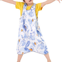 Spring and Summer Vest Size 0.5 for Children Bamboo Cotton Gauze Sleeping Bag Anti-kick Quilt for Baby-90