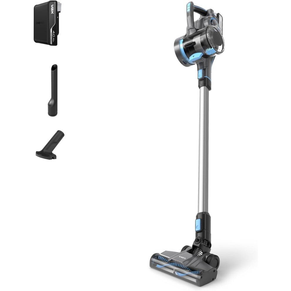 Vax Blade 4 Classic Plus Cordless Stick Vacuum Cleaner Graphite & Blue, CLSV-B4CA NEW