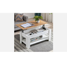 Lift Top Coffee Table with Storage Drawer & Shelf Wooden Furniture