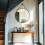 800mm Black Aluminum Frame Round Circle Wall Hanging Mirror 5
