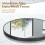 800mm Black Aluminum Frame Round Circle Wall Hanging Mirror 7