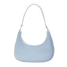 Borsa a tracolla tinta unita con eleganti borse a mano per donna - Blu