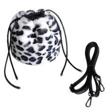 Borsa a tracolla con coulisse, borsa in velluto, accessori di abbigliamento per ragazze - Style4