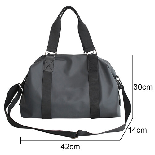 Borsa da viaggio, borsa da palestra, borsa a tracolla per il weekend - Grigio 2