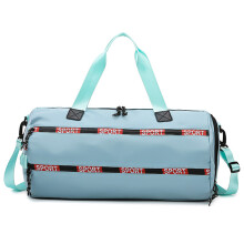 Borsa da palestra per lo sport, borsa da viaggio con tasca per ambienti asciutti e bagnati e spazio per le scarpe - blu