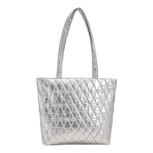 Fit + Fresh Metro Tote, Borsa per laptop da donna, Borsa tote con due scomparti, Borsa da viaggio - Argento