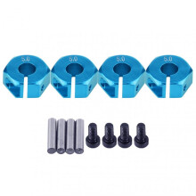 12mm Universal Wheel Hex Hub Adapter for HSP Sakura 1/10 Scale RC Car (5mm, Blue)