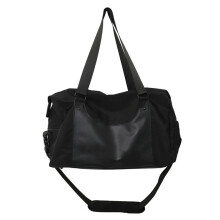 Borsa da nuoto di grande capacità per la separazione di asciutto e bagnato, borsa per l'allenamento sportivo, borsa da viaggio corta - Nero