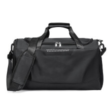 Borsa da palestra per lo sport, borsa da viaggio di grande capacità, monospalla, tracolla - nera