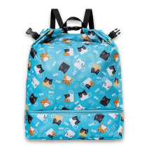 Zaino con coulisse per bambini - Borse per ragazze Mini palestra, danza, spiaggia, nuoto, borsa da viaggio - Blu
