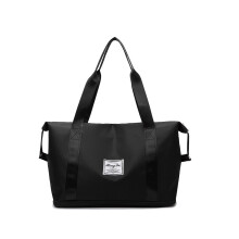 Borsa da viaggio carina da donna, borsa da palestra con beauty case, borsa a mano, borsa da viaggio con tasca impermeabile - Nero