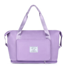 Borsa da palestra separata per uomo e donna, borsa da viaggio portatile, leggera e impermeabile - Viola taro