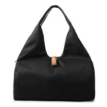 Borsa sportiva da palestra, borsa da viaggio multifunzionale con scomparto per scarpe individuale - Nero