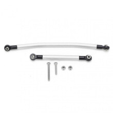 Aluminum Alloy Steering Link Linkage Tie Rod Kit for Axial Scx10 90046 90047 RC CarSilver