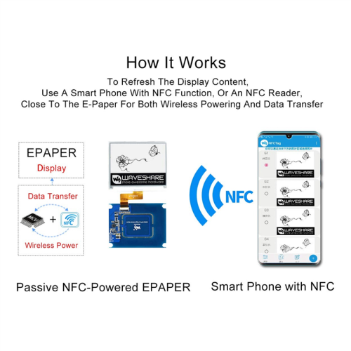 4.2 Inch Wireless NFC-Powered E Paper E-Ink Screen Module 2
