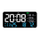 LED Digital Wanduhr Formaldehyd/CO2/TVOC Anzeige blau 1