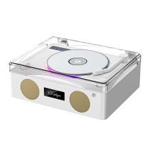 Reproductor de CD Bluetooth 5.0 sin pérdidas con luz ambiental y altavoz incorporado