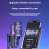 Wireless Microphone with RGB Lights for PC Laptop Black 4