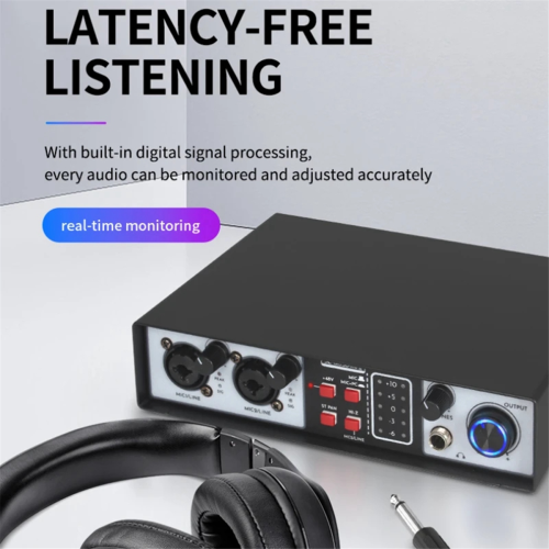 Επαγγελματική κάρτα ήχου USB 2 σε 2 εξόδων 36bit 384kHz με θύρα ήχου 1