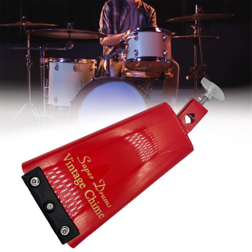 8,5 ιντσών κόκκινο Cowbell ηλεκτρολυτικά επιμεταλλωμένο Cowbell τζαζ τύμπανο καμπάνα 1