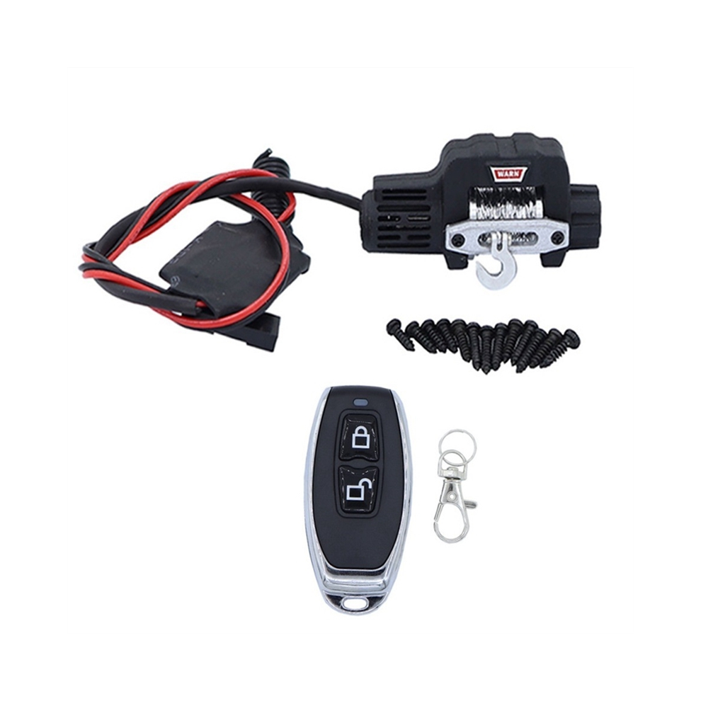 Sin Marca Winch And Remote Control For Trx4m 1/18 Rc Crawler Car Upgrade Parts