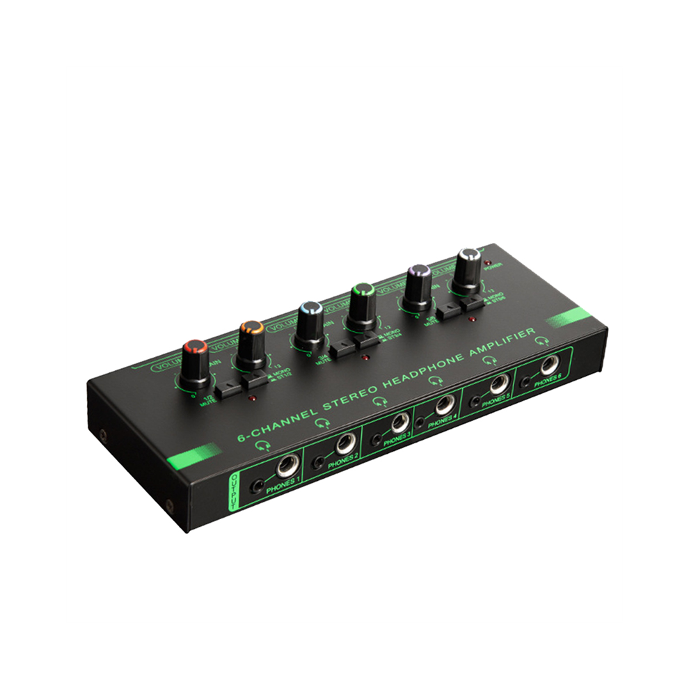 Stereo Headphone Amplifier Audio Interface Low Noise Sound Mixer 4852268406058
