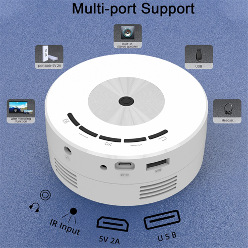 YT200 Mini Projector LED Home Media Player Audio Portable Projectors 1