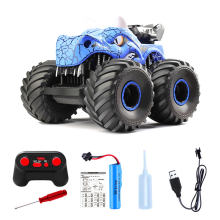 Remote Control Dinosaur Car Toys for Kid , 2.4GHz RC Truck Blue