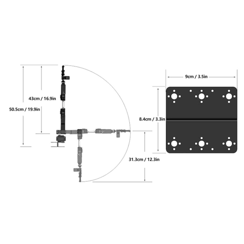 Kit de pinces de serrage pour bras mécanique robotisé 6DOF 2