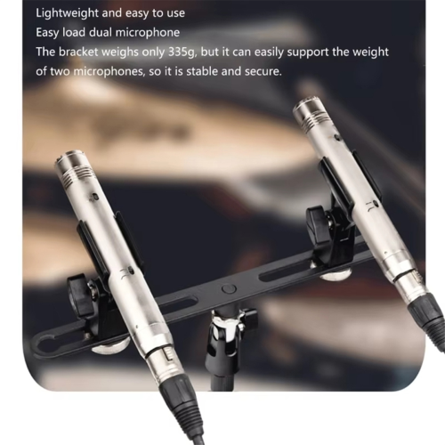 Dual Microphone Stand Extension Bracket for Studio Recording 2