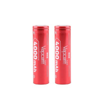 2x Vapcell N40 18650 4000mAh 3.7V Batteries 10A Flat + case