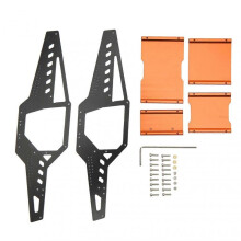 Aluminum Alloy RC Car Frame Body Shell Roll Cage 1/24 RC Car Upgrade Parts for Axial SCX24 Orange