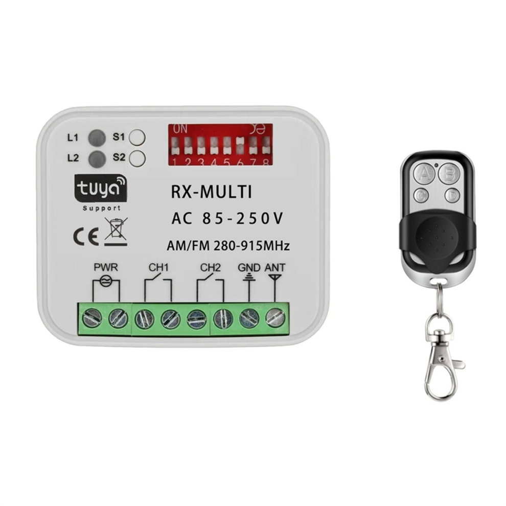 Récepteur de commande pour interrupteur de porte de garage Tuya WiFi 280-915 MHz