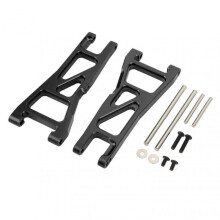 1Pair Aluminum Alloy Front Lower Suspension Arms Swing Arms for ARRMA Typhon 1/10 RC Car Upgrade PartsBlack