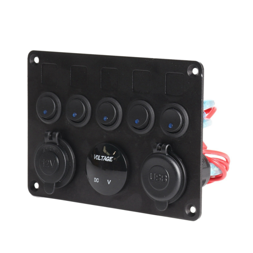 5-voudig 12V/24V inline-zekeringkast LED-schakelpaneel 1