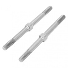 RC Turnbuckle M4 63mm Upgrade Part Steel Turnbuckle Rod for ARRMA Granite 1/10 RC Car Silver 2pcs
