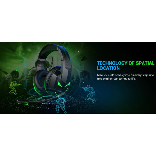 EKSA E7000 Fenrir Gaming Headset Headphone Wired On-Ear Design PS4 PS5 PC Xbox 2
