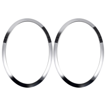 Für MINI F55 F56 F57 03-18 Chrom Links Rechts Vorne Scheinwerfer