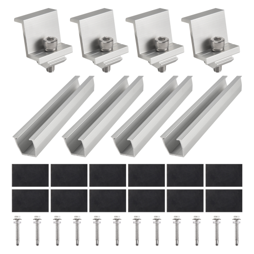Solar Panel Mount Bracket with Mid for Trapezoidal Roof 35mm 1