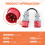 5-poliger roter CEE-Adapter, 32A-Stecker auf 16A-Buchse 7